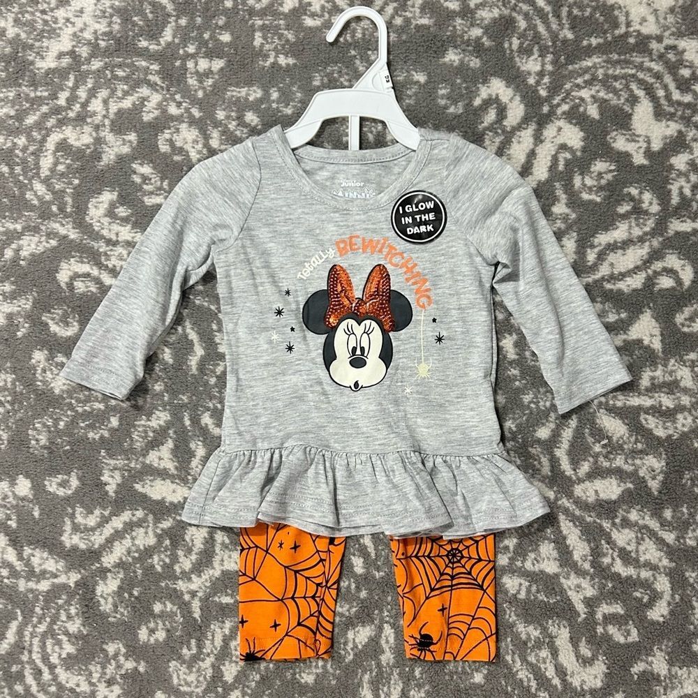 Disney Minnie Mouse 2 Piece Halloween Outfit NEW 12M